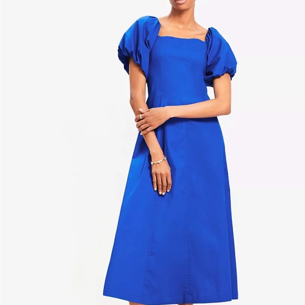 LOFT Blue Midi Dress